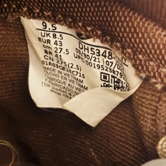 Nike Dunk High Light Chocolate DH5348-100 Men Size 9.5